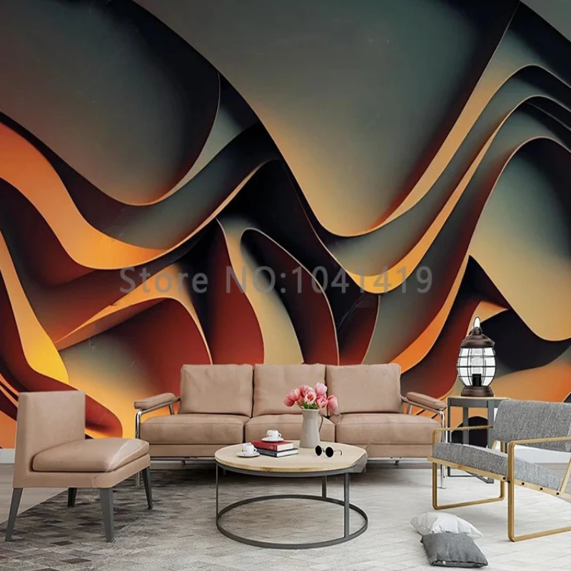 3D Wallpaper Granular Wave SKU# WAL0752